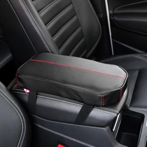 Universal Car Armrest Mat PU Leather Center Console Arm Rest Cover Pad Auto Seat Armrests Box Storage Protection Cushion