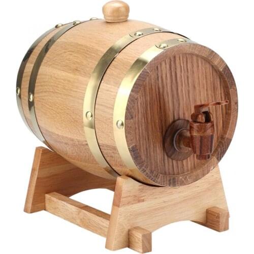 Wine Bucket 1.5L Vintage Oak Wood Wine Barrel Keg Bucket Home Brew Brewing Accessories Wine Making Parts Wine Keg