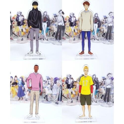 Japan Cartoon Run with the Wind Printed Anime Acrylic Stand Figure Cosplay Prop Collection Home Decor for Boy Gift 1 pcs New