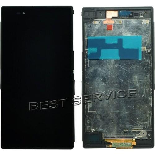 For Sony for Xperia Z Ultra XL39h XL39 LCD Display touch screen digitizer Assembly with frame C6802 C6833