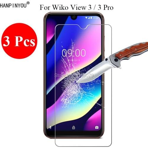 3 Pcs/Lot New 9H 2.5D Tempered Glass Screen Protector For Wiko View3 View 3 / 3 Pro 3Pro Protective Film Guard + Clean Tools