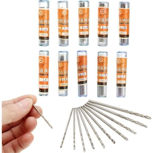 50PCS HSS Twist Drill 0.6mm/0.8mm/1mm/1.5mm/2mm Metric Drills Micro Drill Bits Metal Wood Plastic Aluminum Twist Drilling Kit