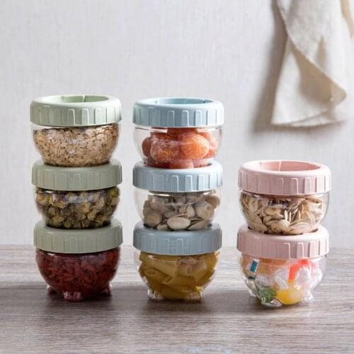 1 pc plastic sealed cans / food storage jar spice teas beans candy preservation bottle storage tool kitchen tools