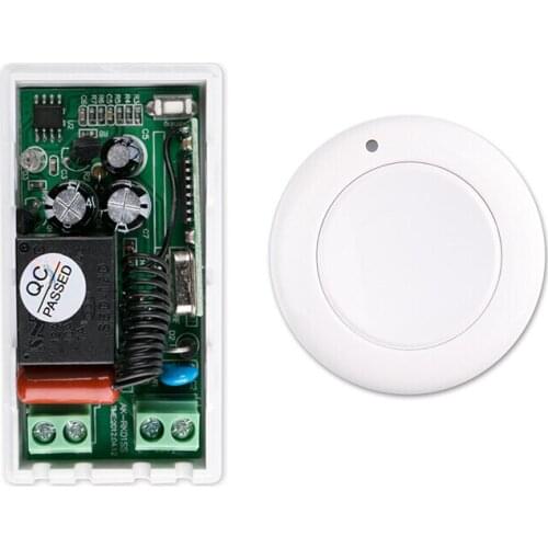 220 v 1 ch RF wireless remote control switch 1* receiver+1 * transmitter More convenient circuit connection self-lock mode
