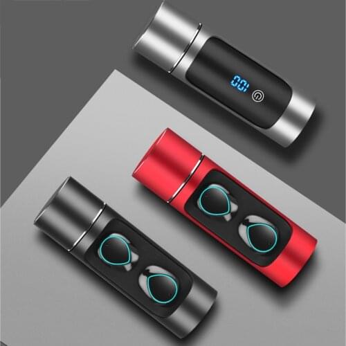 Bluetooth 5.0 TWS Earphone 1000mah Power Bank Headset Wireless In-Ear HIFI Earbuds Sport Handsfree Call Mic For iPhone Xiaomi