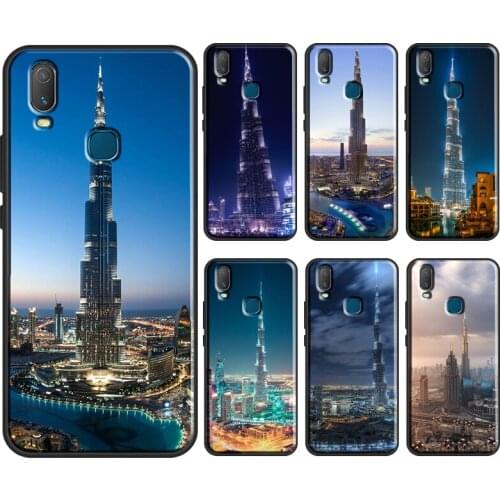 Burj Khalifa Tower building Dubai Phone Case For Vivo Y1S Y11 2019 Y12 Y15 Y17 Y19 Y20 Y30 Y50 Y91C V17 Neo V20 SE Cover