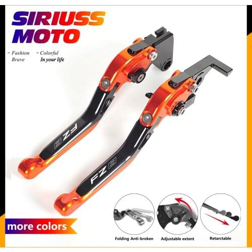 CNC Aluminum Motorcycle Foldable Lever Motocross Brake Clutch Levers Case for Yamaha FZ8 FZ 8 2011-2015