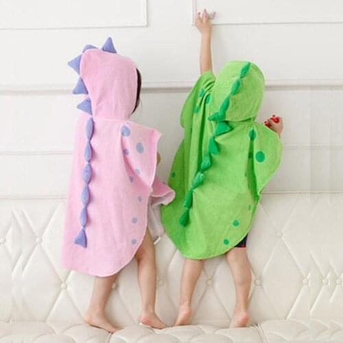 Baby Towel Hooded Boy Girl clothes Cartoon Unicorn Dinosaur Ponchos Children clothes Bath Towel Kid Infant Bathrobe Pajamas