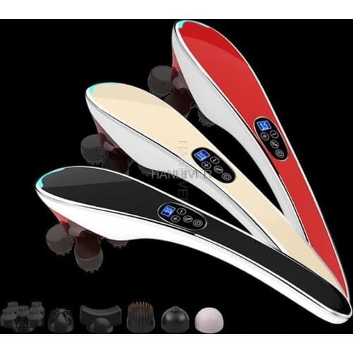 Electric cervical vertebra massager device Vibrating kneading shoulder back neck massager infrared shiatsu Body Relaxation