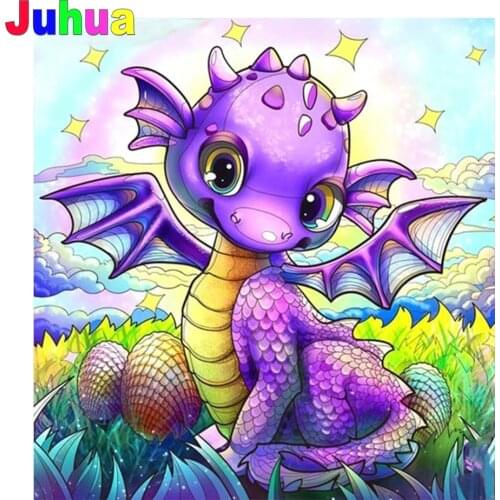 Cartoon Cute Dragon diy Diamond Painting Mosaic 5D Full Square Round animal diamond Embroidery gift home decor drop shipping