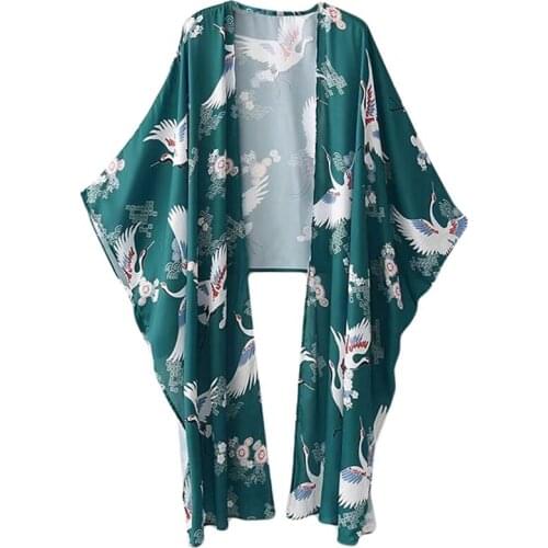 Kimono cardigan blouse shirt summer beach kimonos woman 2018 cosplay yukata female obi Japanese streetwear komono TA512