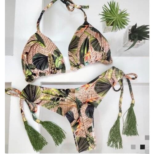 Bikini 2020 Swimwear Women Sexy SwimSuit Plus Size Bathing Suit Push Up String Bikinis Wrap Female Beach Wear