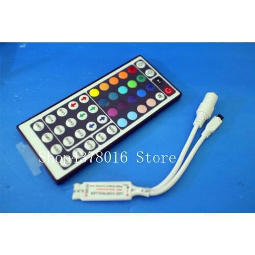 Mini LED Strip IR remote controller DC 5v 24v RGB 44key IR dimmer led remote controller for RGB SMD 5050 3528 LED Strip light