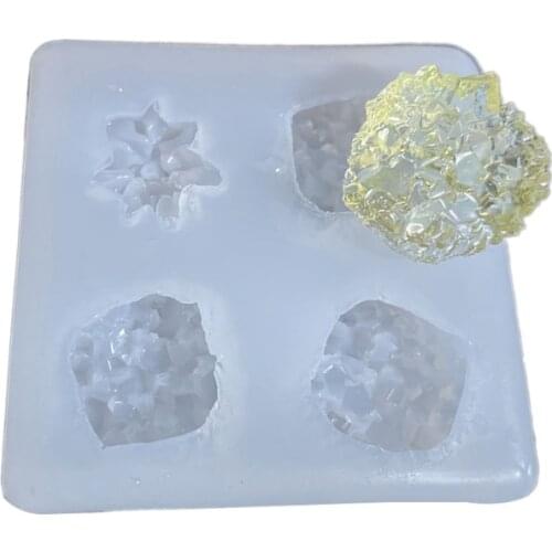 Simulation Stone Crystal Epoxy Resin Mold Decoration Pendant Cake Silicone Mould