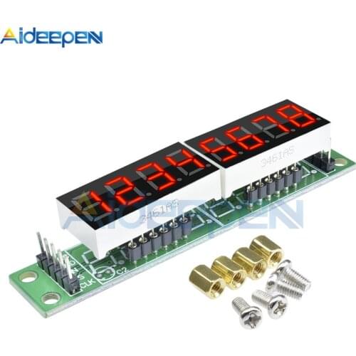 MAX7219 8-Digit 7 Segment Digital LED Display Tube MCU Led Module For Arduino Green Board Red Display