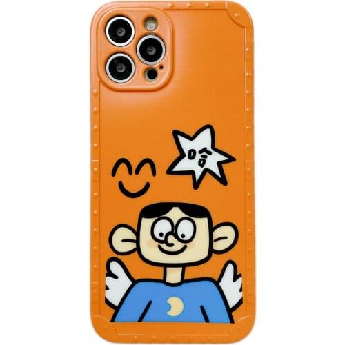 Cartoon Lovely Boy & Girl Case for iPhone 12 Pro Max Back Phone Cover for 12 Mini 11Pro Max X XS XR 8 7 Plus SE 2020 Capa