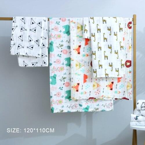 Muslin Swaddles Baby Blankets Photography Accessories Bedding For Newborn Swaddle Towel Swaddles Blankets Breastfeeding Cover