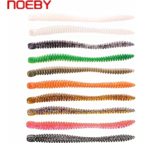 Noeby Soft Bait 6Pcs 120mm/3.5g Fishing Lure Worm Lures Swimbait Isca Artificial Para Peaca Carp Fishing Silicone Baits Wobbler