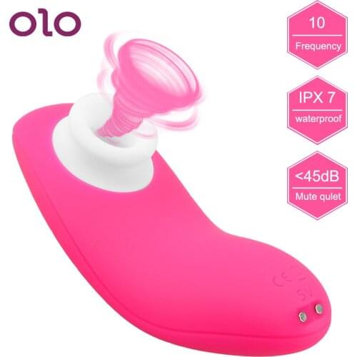 OLO Mini Sucking Vibrator G-Spot Massger Nipples Clit Sucker 10 Sucking Modes Oral Sex Clitoris Stimulator Sex Toys for Women