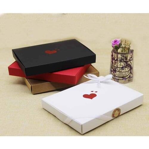 Bigger Mother Day Gift Box 10/20pcs 20*2.5*15cm Wedding Favour Box Macaron Packaging Caixa Kraft Paper Boxes Jewelry Cake Gift
