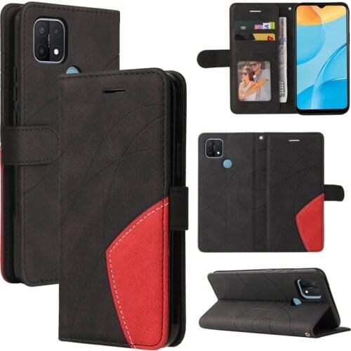 OPPO A15 A15S A12 Case Luxury Leather Flip Wallet Cover For OPPO A5 A7 A9 2020 A54 A53 A52 A33 A93 A94 A74 A73 Cases Book Coque