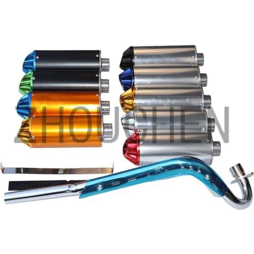 Pit type off-road vehicle exhaust muffler pipe system for 70cc-125cc Thumpstar Orion Baja Apollo CRF ATV