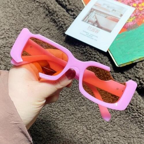 Rectangle Vintage Sunglasses Women Fashion Trendy Luxury Brand Designer Sun Glasses Lady Retro UV400 Driver Goggles