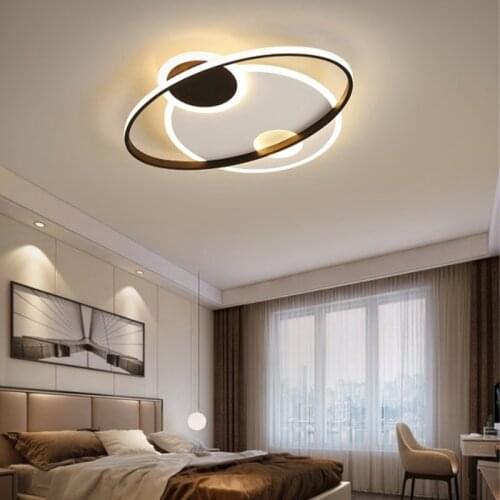 Bedroom lamp light luxury creative round modern minimalist led ceiling lamp geometric living room lighting Nordic art