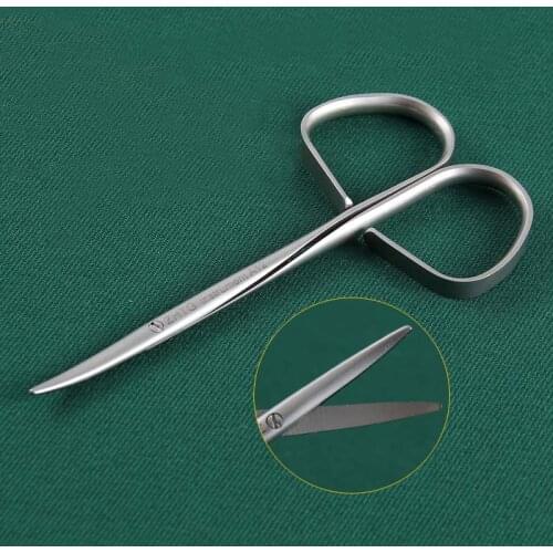 Tiangong Twisted Handle Eye Peeling Scissors Blunt Eye Bag Peeling Double Eyelid Open Eye Separating Scissors Special Cut Eyes