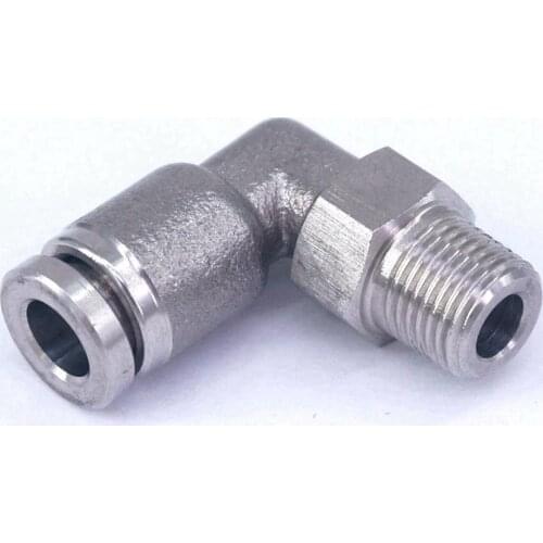 Tube OD 6mm*1/8"BSP 304 Stainless Steel Pneumatic Connector Male Elbow Quick Connector Fittings