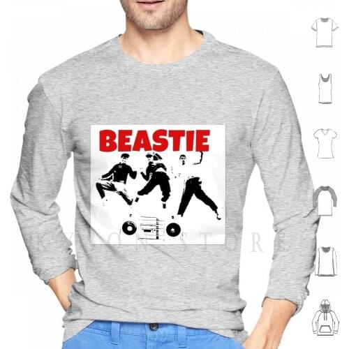 Vintage Hip Hop Hoodies Long Sleeve Hip Hop Rap 90s Old School Music