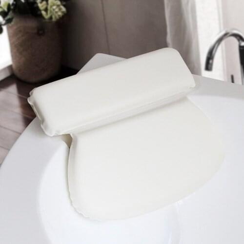 1PCS Spa Bath Pillow Powerful Suction Cups EHome Massage Supports Neck and Shoulders Bathtub Cushions Pillow Fits Any Size Tub