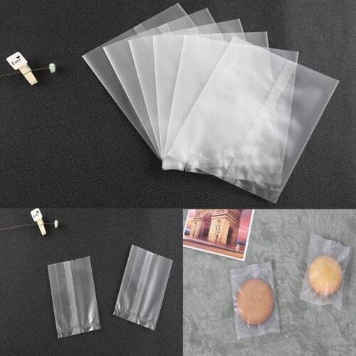 100pcs Transparent Plastic Bags Candy Cookie Gift Bag Birthday Party Candy Packaging Bag