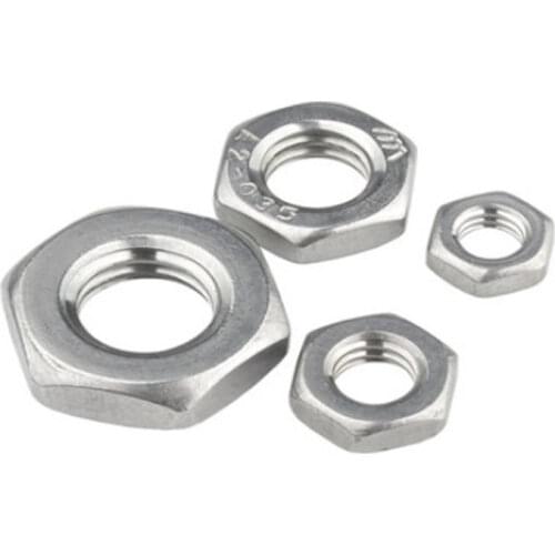 5-50pcs din439 m2 m2.5 m3 m4 m5 m6 m8 m10 m12 stainless steel hex thin nut