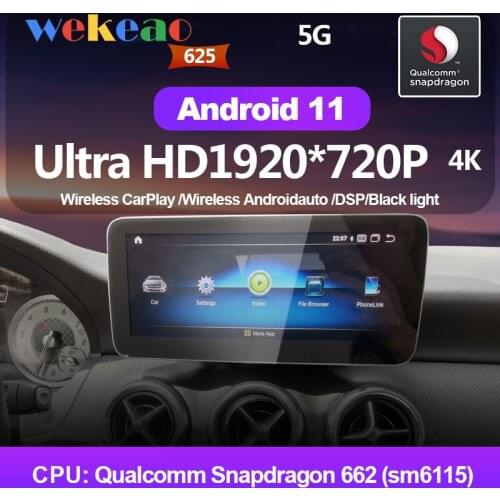 Wekeao Android 11 Car Radio For Mercedes Benz A Class W176/CLA X156 A200 A260 CLA180 CLA200 CLA250 GLA200 NTG4.5 GPS 12.3"
