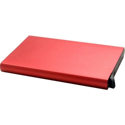 Automatic aluminum alloy card holder card holder mens ultra-thin travel ID card holder credit card protective cover card holder