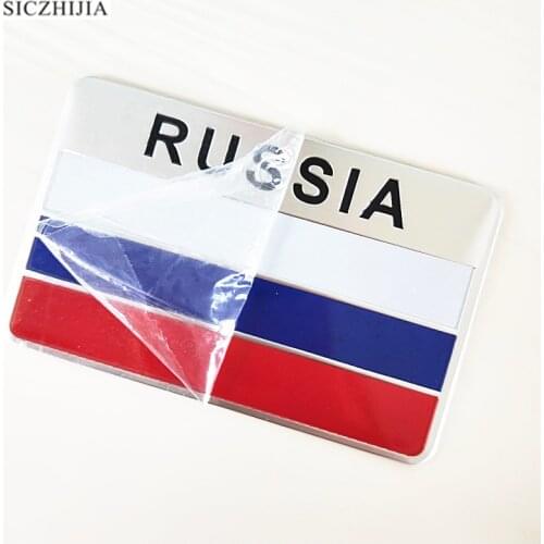 Car sticker russian flag badge for Geely Vision SC7 MK CK Cross Gleagle SC7 Englon SC3 SC5 SC6 SC7 Panda