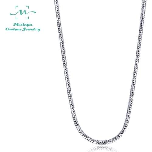 24'' 3.2mm width and 1.5mm 20inch round snake 316L s.steel chain for glass locket pendant necklace