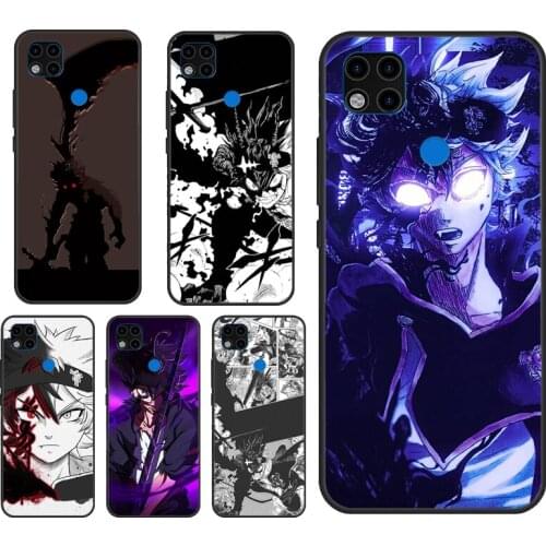 Asta Black Clover Anime Case For Xiaomi Redmi Note 10 Pro Case For Redmi Note 9 Pro 7 8 8T 9S 9A 9C 9T Back Cover