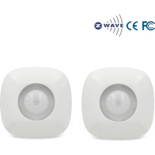 2PCS/lot Smart Z-wave Plus PIR Motion Sensor Detector Home Automation Z wave Alarm System Motion Sensor Battery-Powered