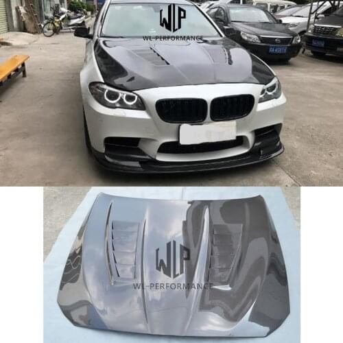 F10 F18 M5 style Carbon Fiber / Fiberglass Front Engine Hood Cover for BMW 5 series F10 F18 M5 Car Styling 2011-2015