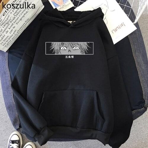 Jujutsu Kaisen Hoodies Women Funny Cartoon Streetwear Casual Fleece Hoodie Unisex Couple Cool Anime Sweatshirt Harajuku Hooded