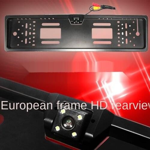 European frame HD night vision with LED CCD reversing image rear view reversing camera car on-board camera