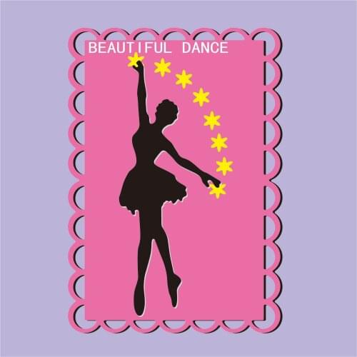 Beautiful woman clipboard mold dance woman cutting mold DIY paper card craft DIY metal cutting mold flower tree