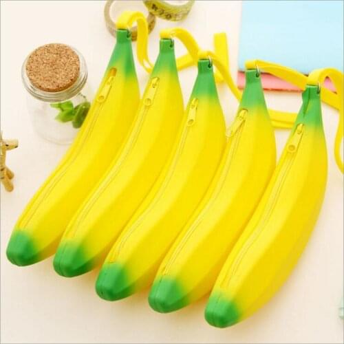 Creative banana PURSE Coin Purse Bag silica gel zero purse children small gift prizes