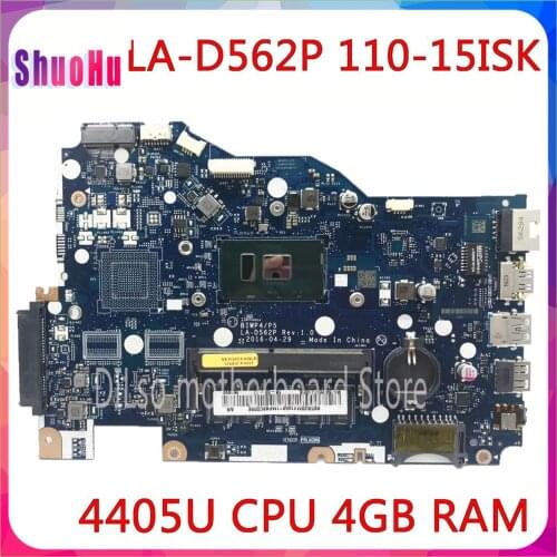 KEFU LA-D562P 110-15isk 310-15ISK Laptop Motherboard LA-D562P 4405U CPU 4GB For Lenovo DDR3 HM76 Intel Integrated
