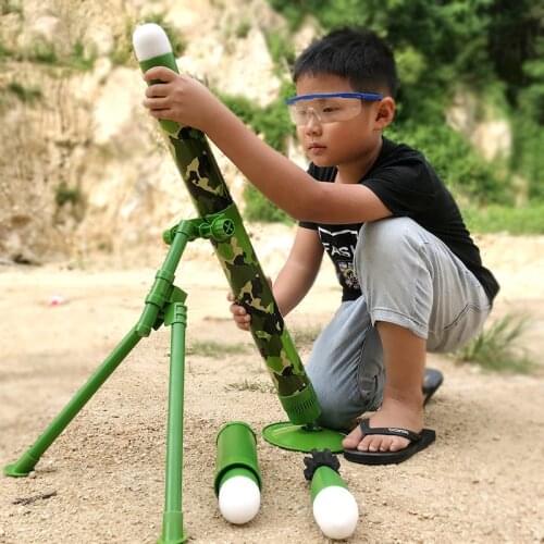Sound and light Jedi mortar can launch rocket rocket shooting simulation military model Jedi survival chicken toy children toys