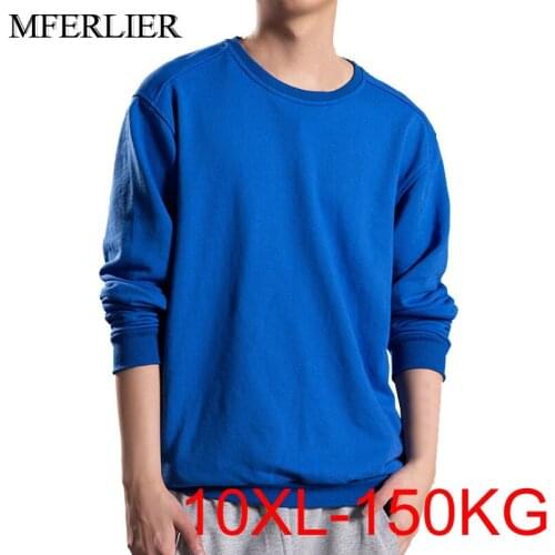 Autumn Spring men Hoodies 10XL Bust 152cm 5XL 6XL 7XL 8XL 9XL Plus size casual men Sweatshirt 4 colors