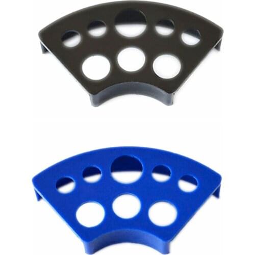 2 Colors Plastic 8 Cap Holes Tattoo Ink Cup Holder Professional Ink Cup Holder Pigment Cup Bracket Trailer Supplies Tattoo Tools