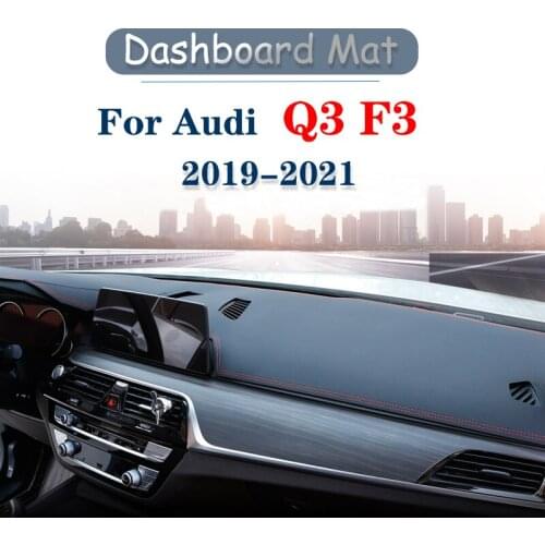 Anti-Slip Mat Dashboard Cover Pad Sunshade Dashmat Protect Carpet Car Accessories for Audi Q3 F3 2019 2020 2021